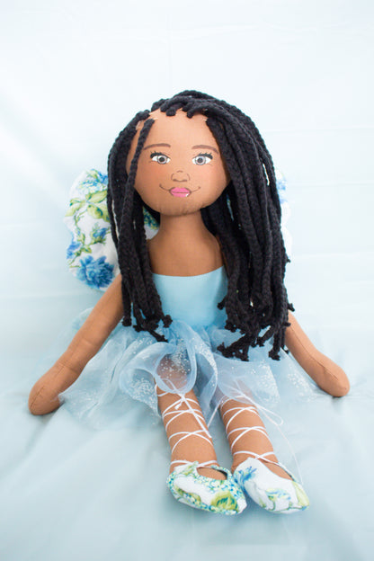 Faith Fairy - Blue Floral