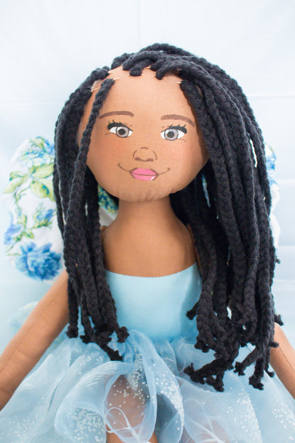Faith Fairy - Blue Floral